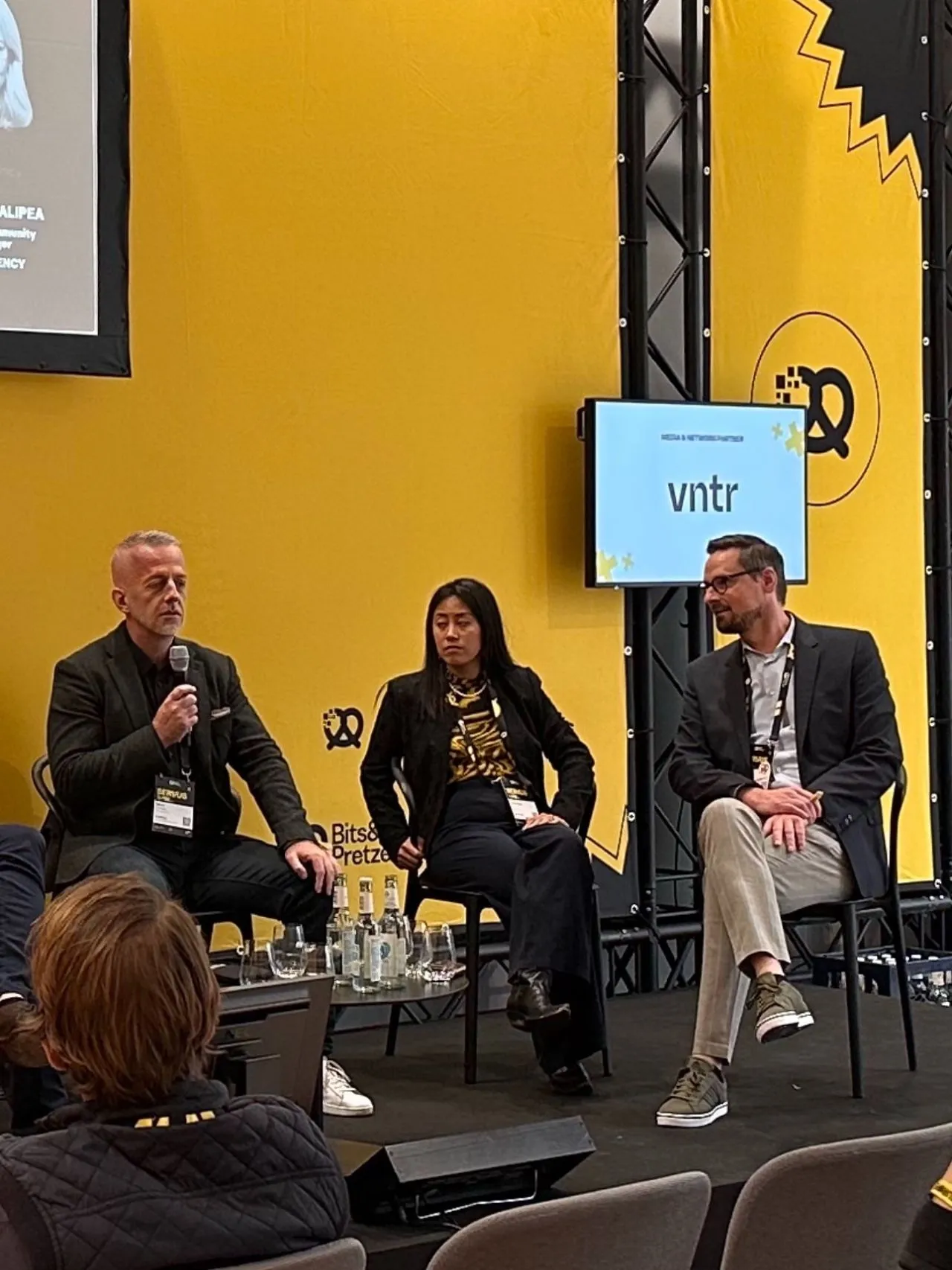 Damir Tomicic panel discussion at Bits & Pretzels 2025 in Munich