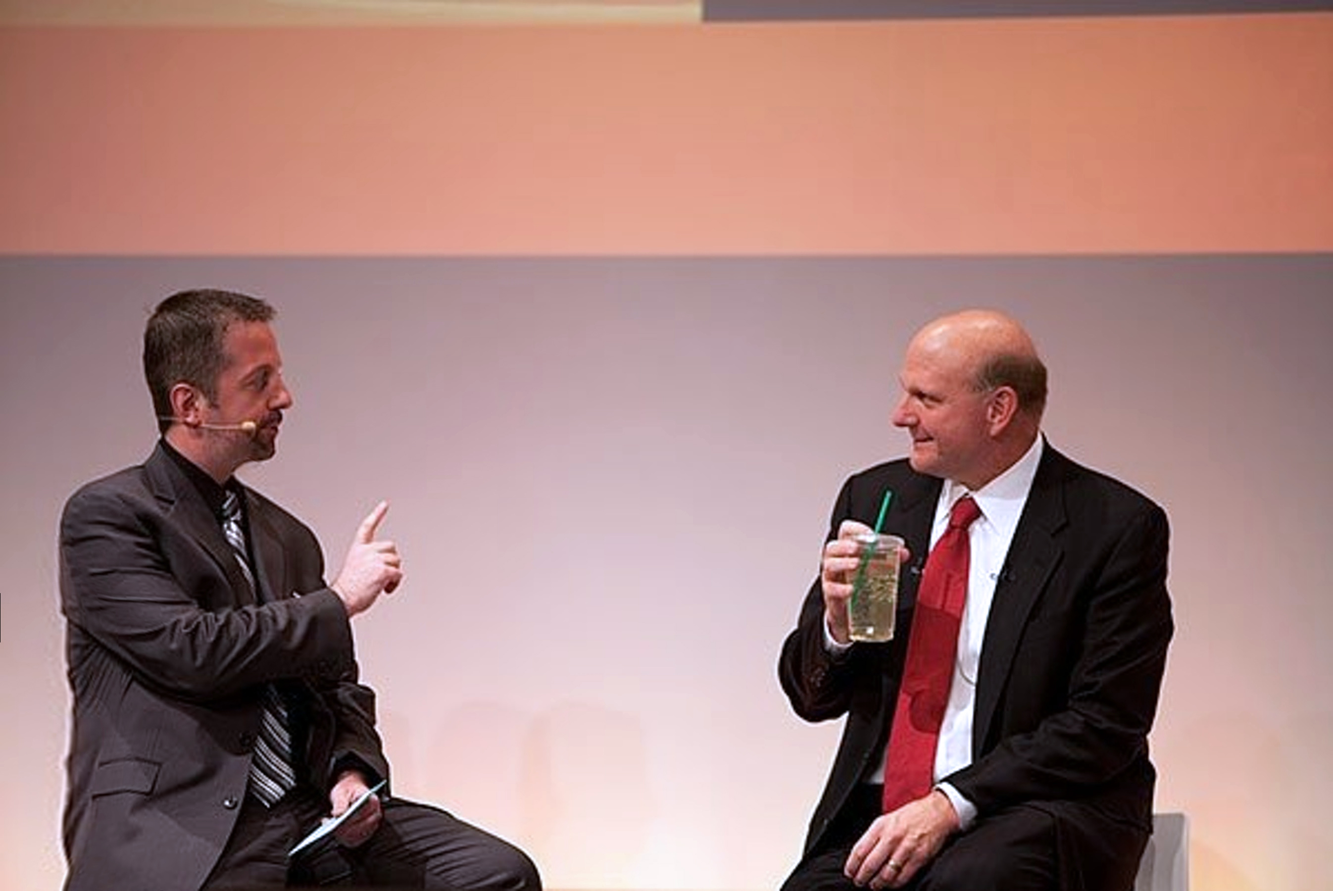 Damir Tomicic discussion with Steve Ballmer CEO at Microsoft Partner Summit in Cologne