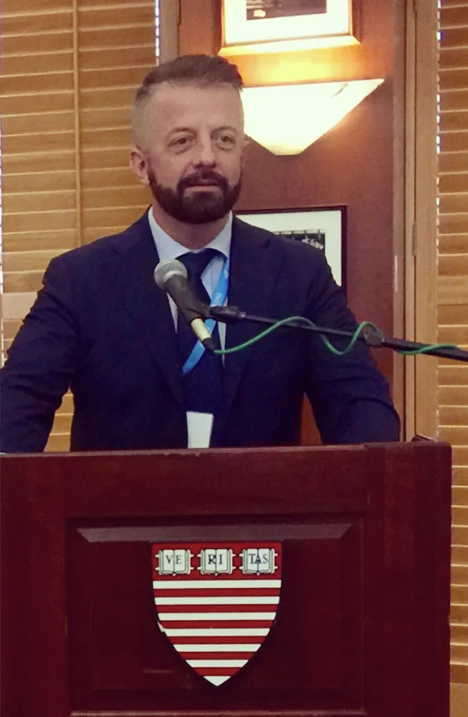 Damir Tomicic keynote at Harvard Business School in Boston